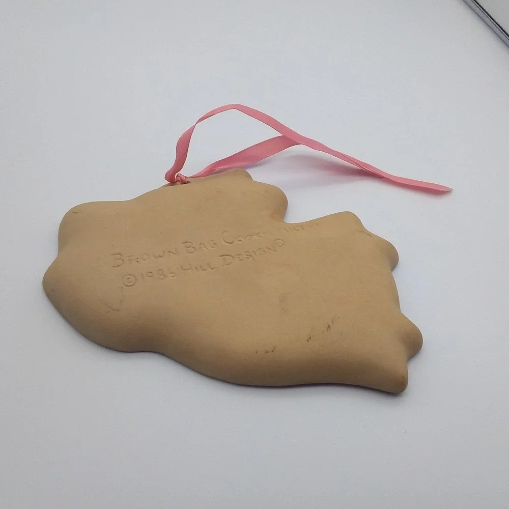 Vintage 1986‎ Brown Bag Cookie Art Angel Heart Mold 7